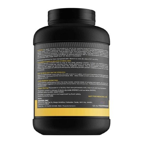 4 - Musclemend Formula Isolate Hydrolyzed,  4.4 lb  Cookie & Cream 