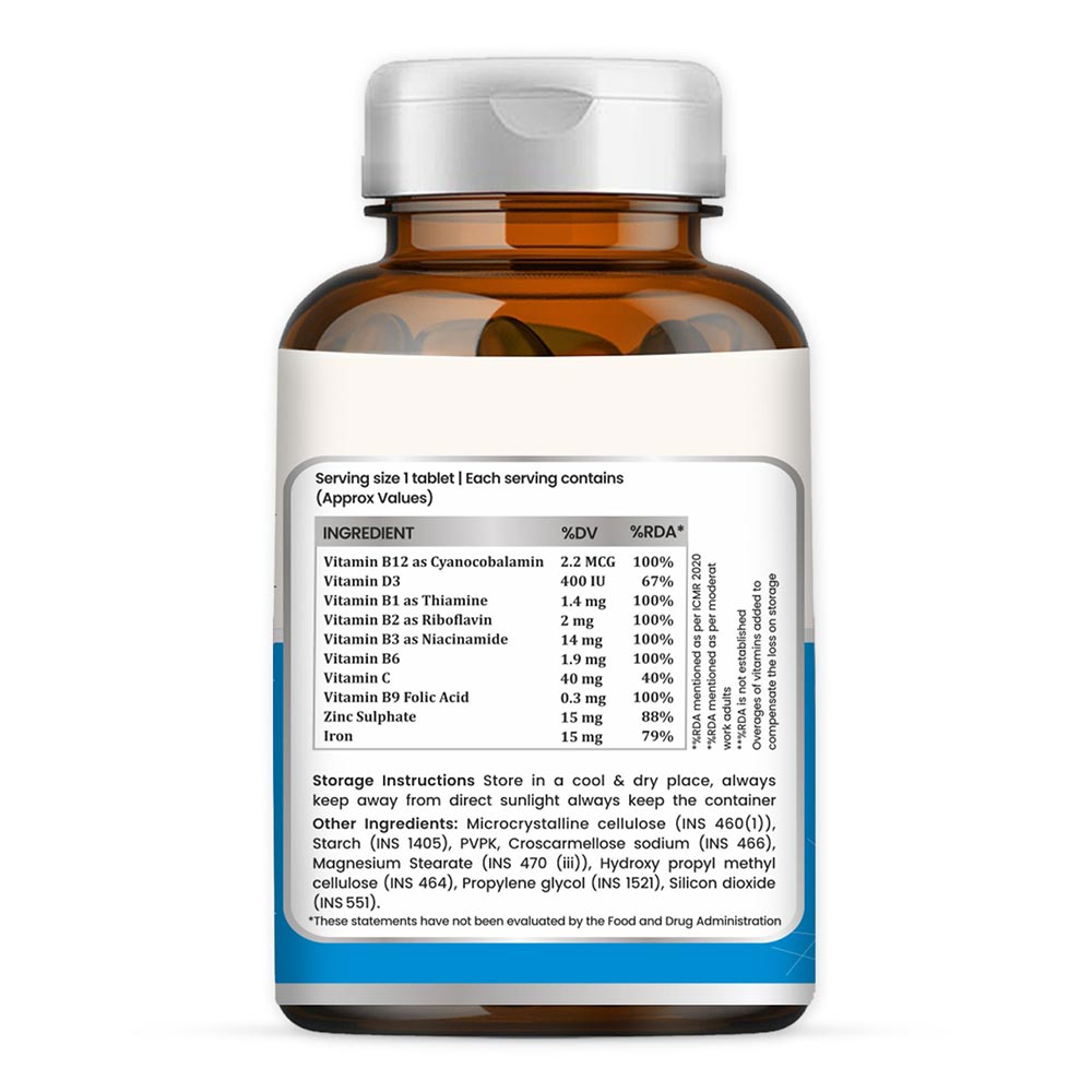 6 - Vaamveda Vitamin B12,  60 tablet(s)  Methylcobalamin Methyl Supplements (Pack of 3) 