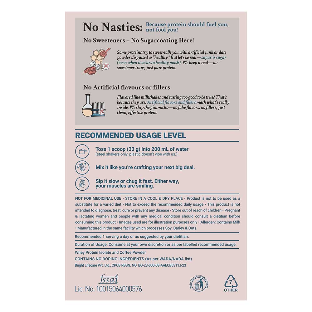 6 - TrueBasics Clean Whey Protein (Isolate),  2.2 lb  Coffee