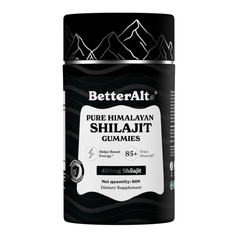 1 - BetterAlt Pure Himalayan Shilajit,  60 gummies 