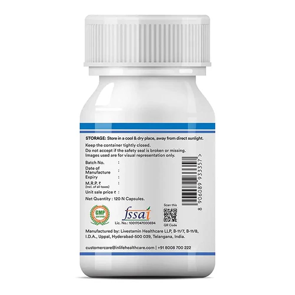 5 - INLIFE Chelated Zinc Complex,  120 veggie capsule(s) 