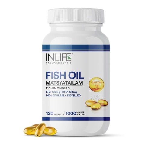 1 - INLIFE Fish Oil Matsya Tailam,  60 softgels 