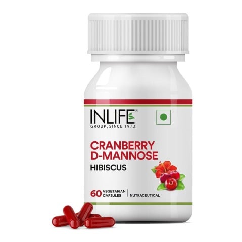 1 - INLIFE Cranberry D Mannose Hibiscus,  60 capsules 