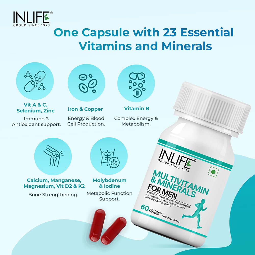 5 - INLIFE Multivitamins & Minerals Men,  60 capsules  Unflavoured 