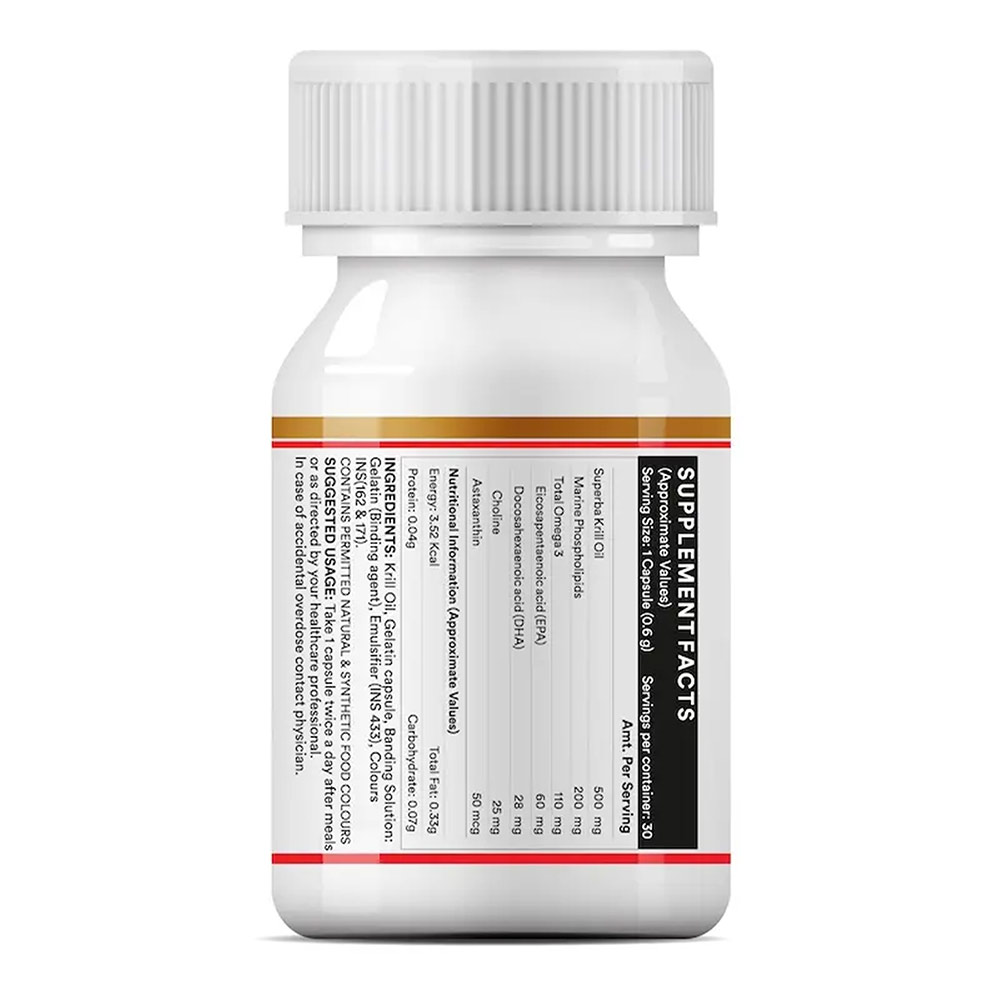 2 - INLIFE Krill Oil Omega 3 (500 mg),  30 capsules 