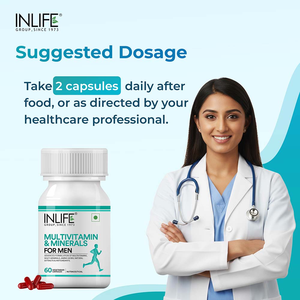 4 - INLIFE Multivitamins & Minerals Men,  60 capsules  Unflavoured 