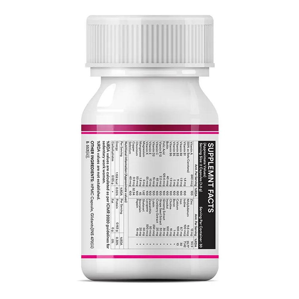 7 - INLIFE Multivitamins & Minerals Women,  60 capsules  Unflavoured 