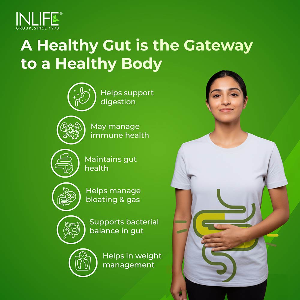 2 - INLIFE Pre & Probiotics,  60 capsules  Unflavoured 