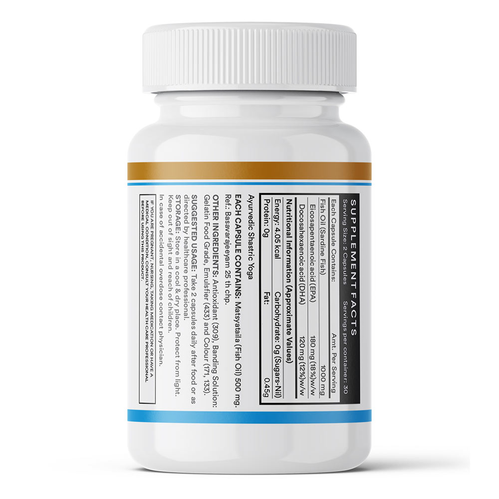 2 - INLIFE Fish Oil Omega 3 (1000 mg),  60 capsules 