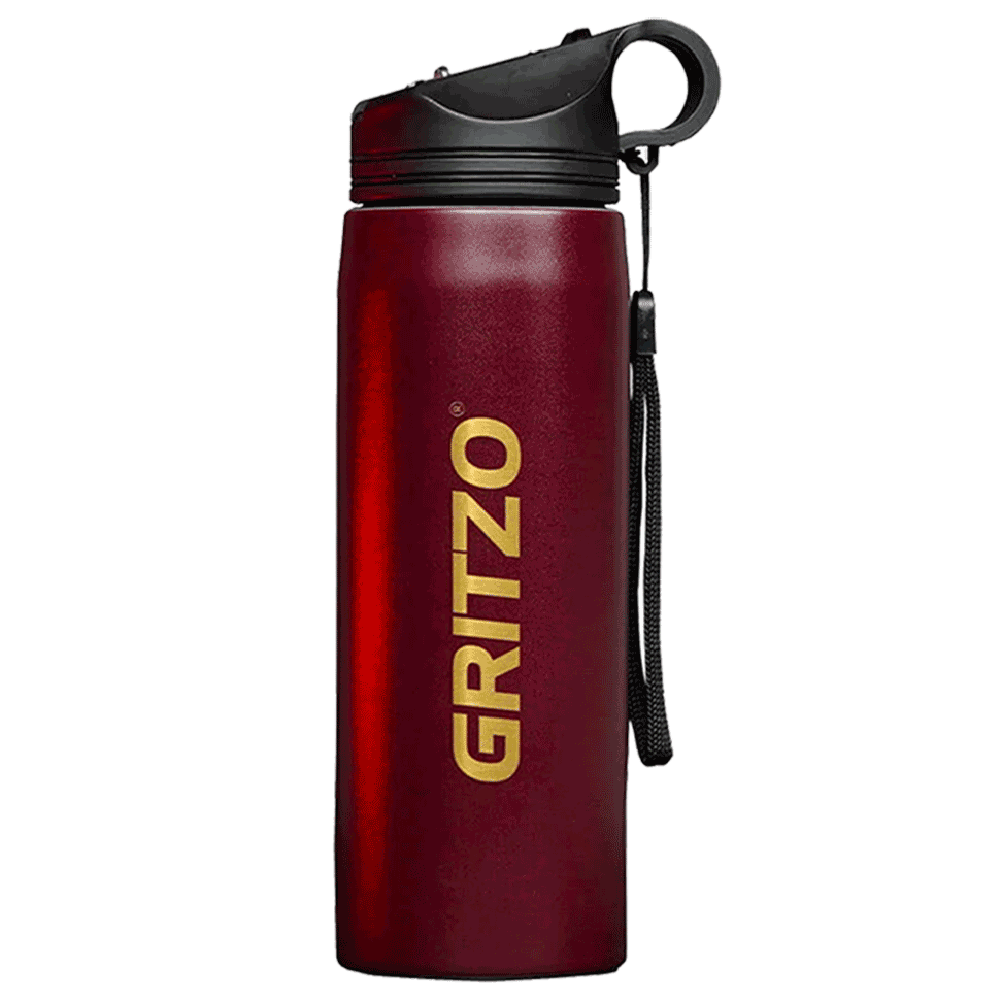 1 - Gritzo Ironman Sipper,  Red  700 ml 