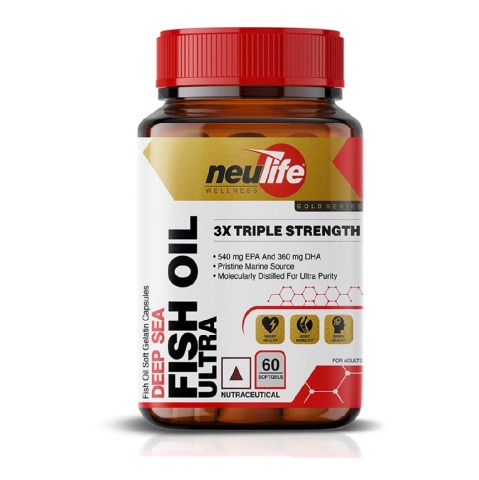 1 - Neulife Deep Sea Ultra Fish Oil 3X Triple Strength,  60 softgels 