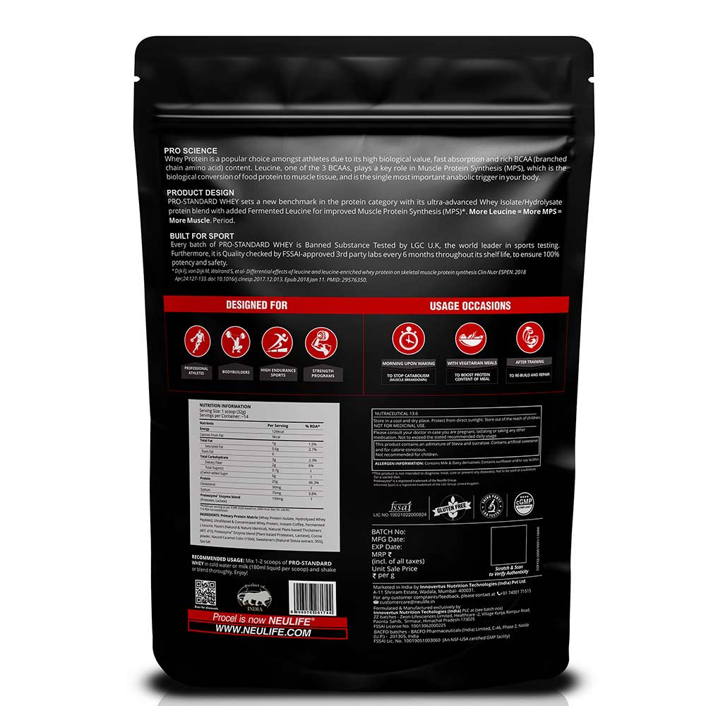 3 - Neulife Pro Standard Whey,  0.99 lb  Coffee 