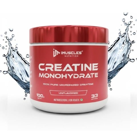 1 - iMuscles Nutrition Pure Creatine Monohydrate,  Unflavoured  0.22 lb 