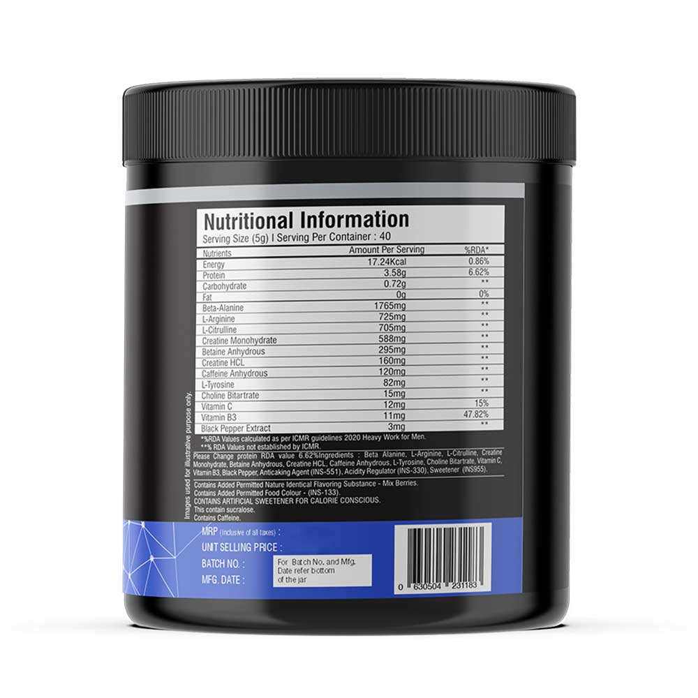 2 - iMuscles Nutrition Instant Charge Pre Workout,  0.44 lb  Mixed Berries 