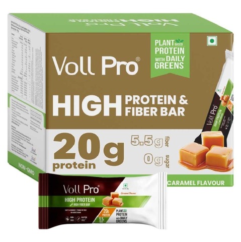 1 - Voll Sante Voll Pro High Protein & Fiber Bar,  6 bar(s)  Caramel (20g Protein) 