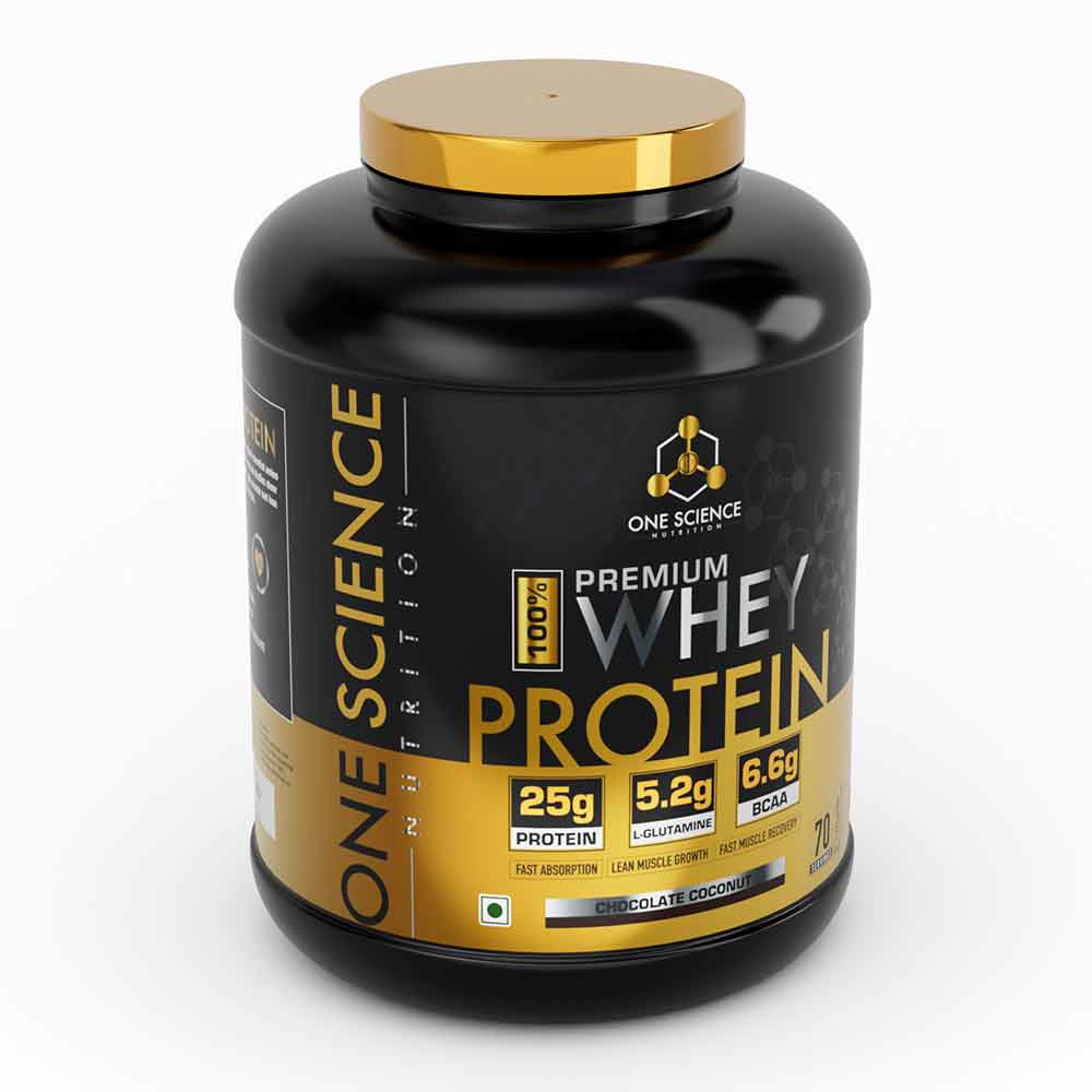 11 - One Science 100% Premium Whey Protein, 5 lb Chocolate Coconut - with Free 150g Creatine
