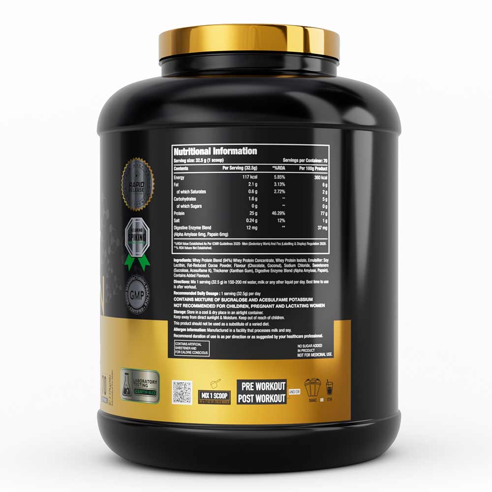 6 - One Science 100% Premium Whey Protein, 5 lb Chocolate Coconut - with Free 150g Creatine