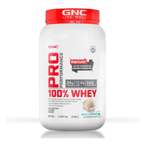 1 - GNC Pro Performance 100% Whey Protein,  2 lb  Vanilla Cream 