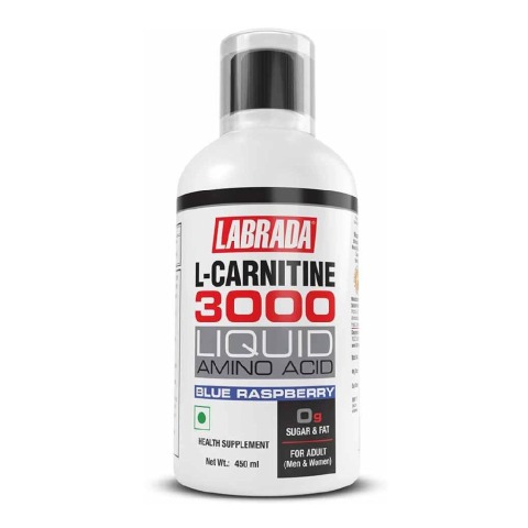 1 - Labrada L Carnitine 3000 Liquid,  450 ml  Blue Raspberry 