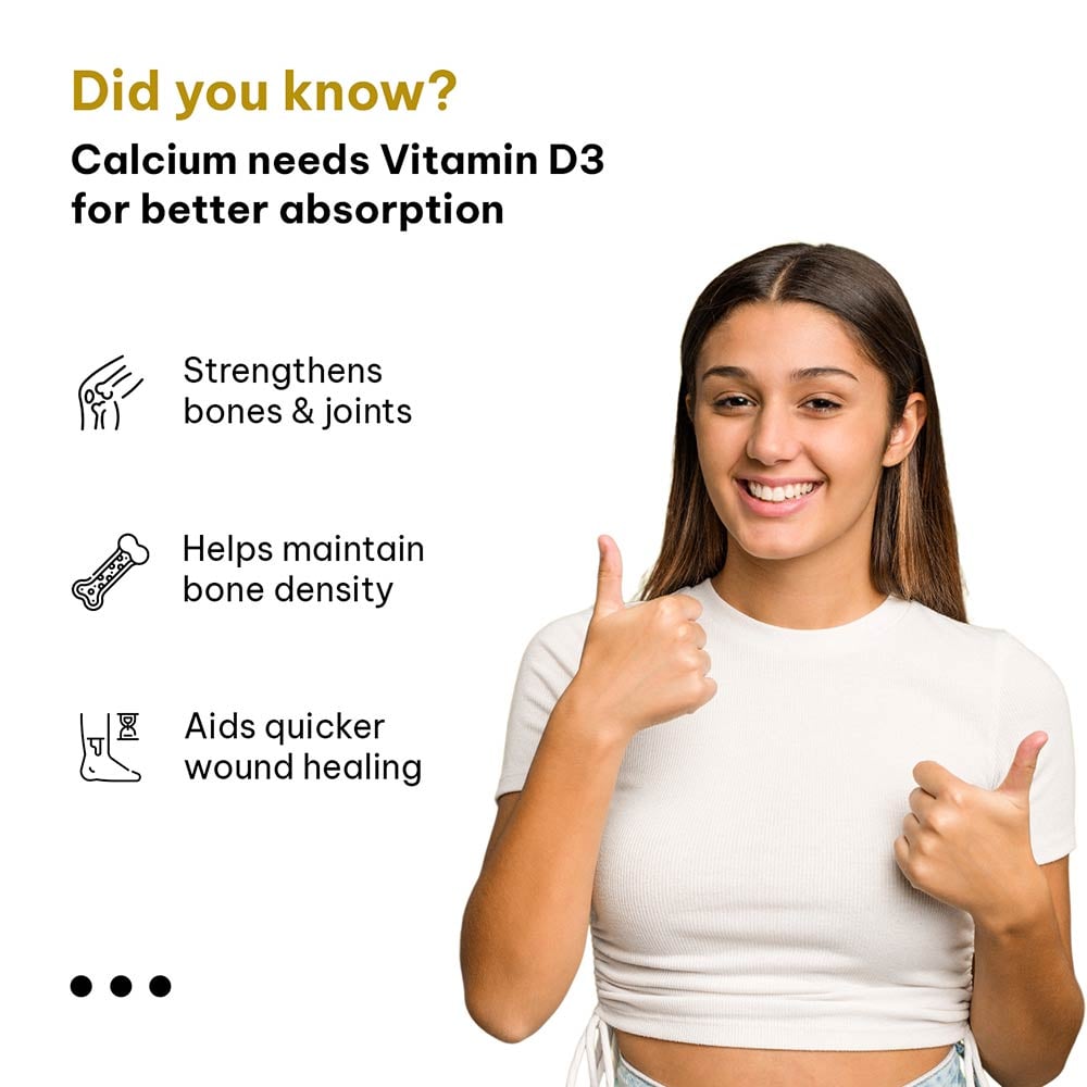 4 - HealthKart HK Vitals Calcium,  60 tablet(s)  Unflavoured