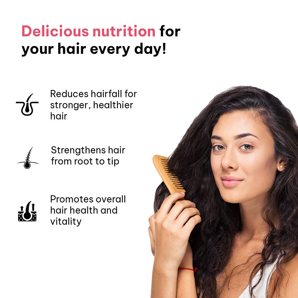 4 - HealthKart HK Vitals Hair Strength&nbsp;Biotin Gummies,  60 gummies  Strawberry