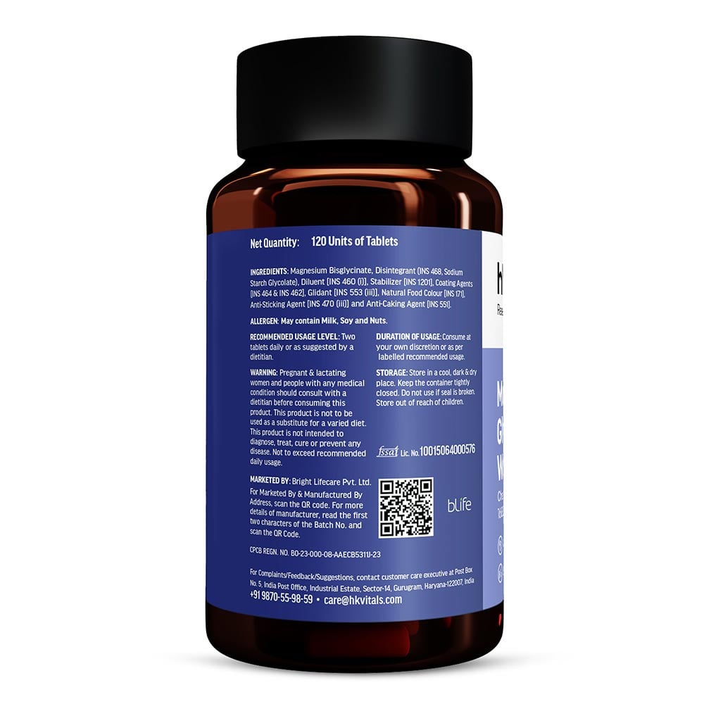 12 - HK Vitals Magnesium Glycinate,  Women  120 tablet(s)