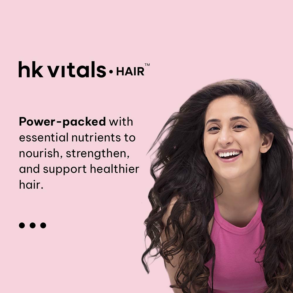 3 - HK Vitals Hair Strength Gummies,  60 gummies  Strawberry
