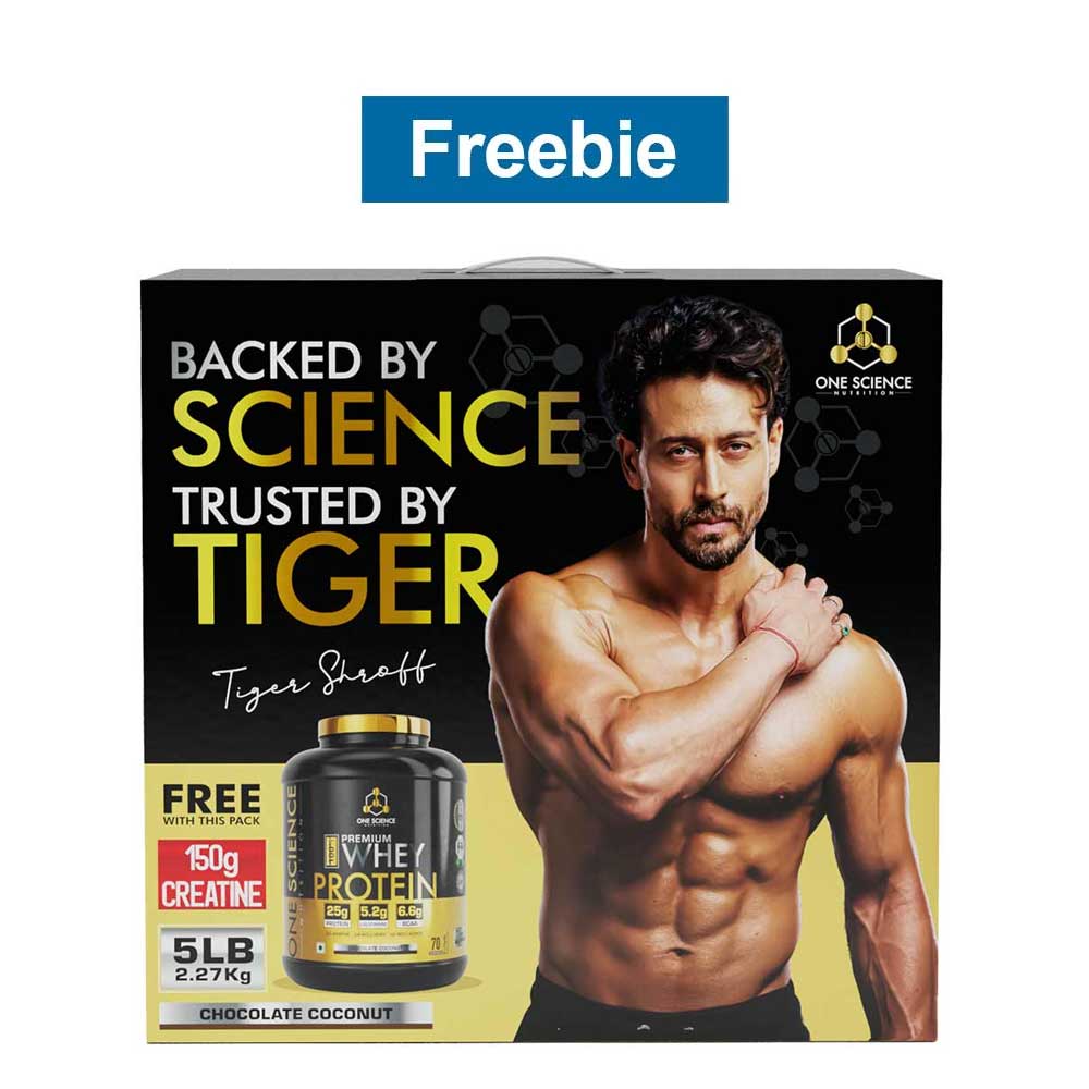 One Science 100% Premium Whey Protein, 5 lb Chocolate Coconut - with Free 150g Creatine