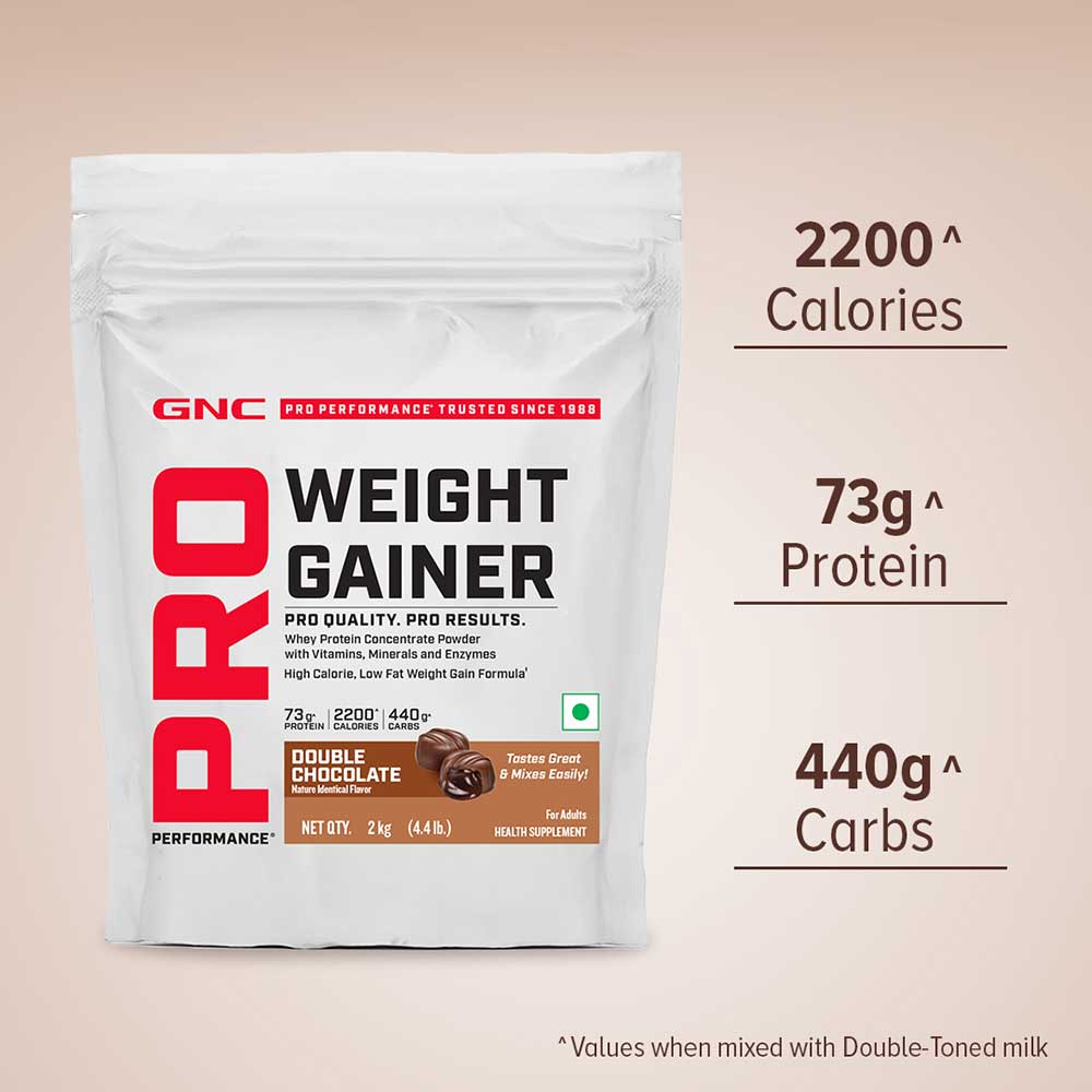 4 - GNC Pro Performance Weight Gainer,  4.4 lb  Double Chocolate 