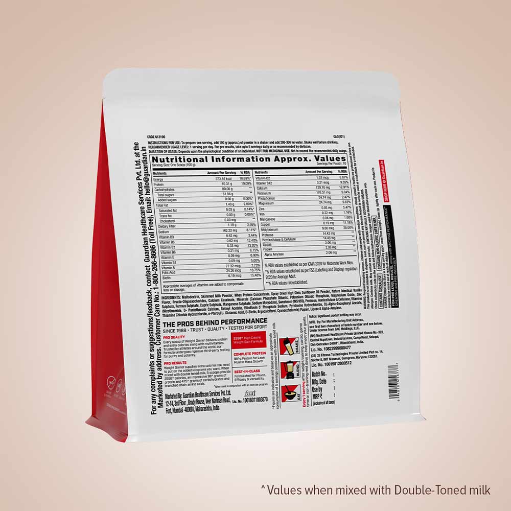 6 - GNC Pro Performance Weight Gainer,  2.2 lb  Vanilla Ice Cream 