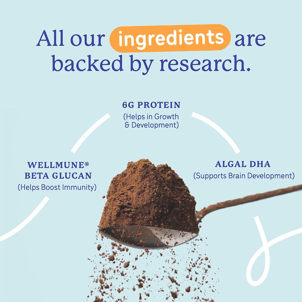 4 - Supermilk Gritzo Overall Growth for Boy/Girl 2-6 Yrs Protein & Nutrition Drink Mix,  800 g  Double Chocolate