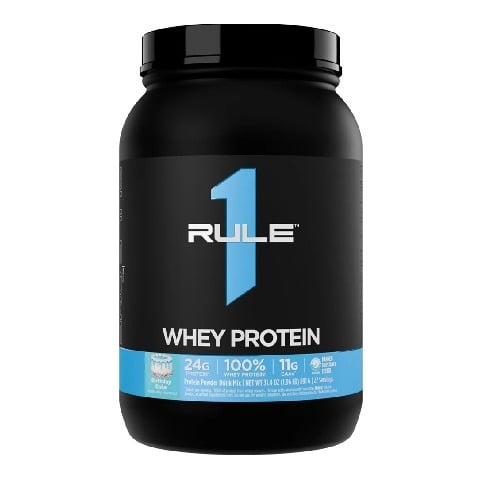1 - Rule One 100% Whey Protein,  1.96 lb  Birthday Cake 