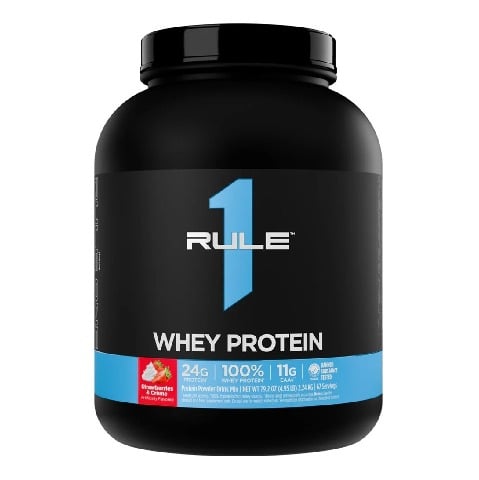 1 - Rule One 100% Whey Protein,  4.95 lb  Strawberries & Creme 