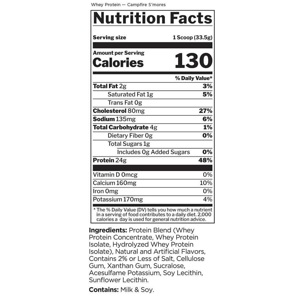 3 - Rule One 100% Whey Protein,  1.99 lb  Campfire S'mores 