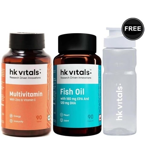 HealthKart HK Vitals Fish Oil & Multivitamin Combo 90 capsules Combo