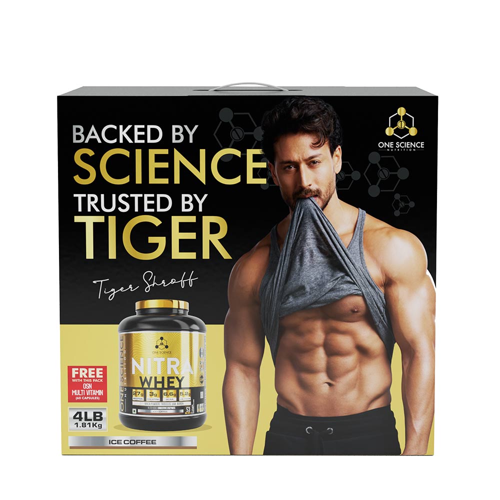 One Science Nitra Whey Tiger Combo Pack, 4 lb Ice Coffee with Daily Multivitamin 60 Capsules-image-21