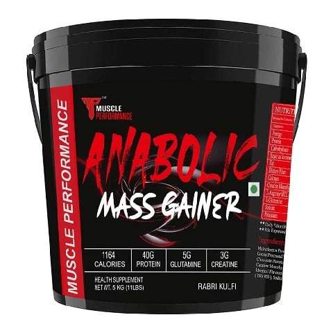 1 - Muscle Performance Anabolic Mass Gainer,  11 lb  Rabri Kulfi 