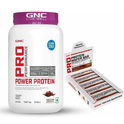 Pro Performance Power Protein 2 lb Double Rich Chocolate & Pro Performance Protein Wafer Bar 10 Bars Chocolate