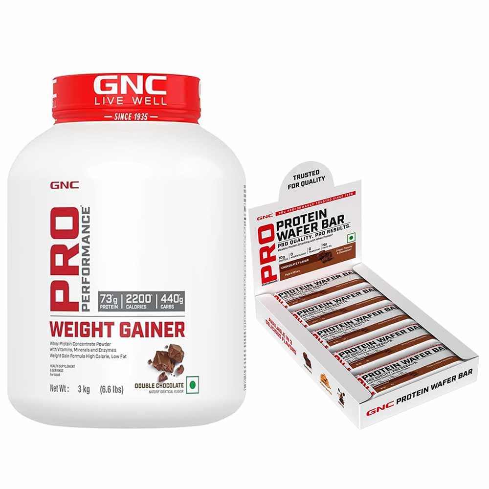 Pro Performance Weight Gainer 6.6 lb Double Chocolate & Pro Performance Protein Wafer Bar 10 Bars Chocolate-image-45