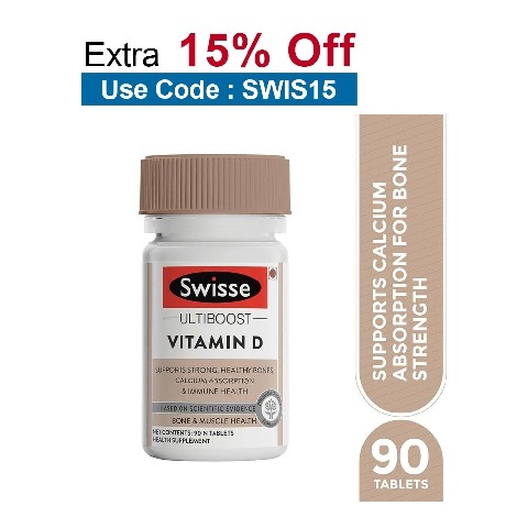 Swisse Ultiboost Vitamin D,  90 tablet(s)  Unflavoured 