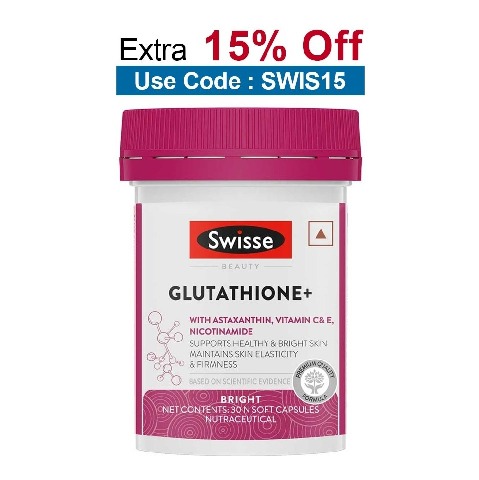 Swisse Beauty Glutathione+,  Unflavoured  30 capsules 