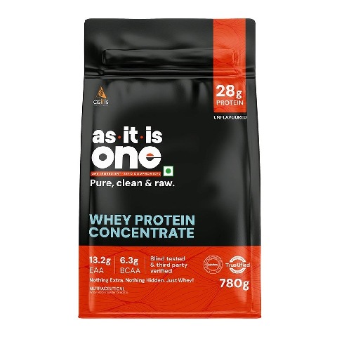 1 - AS-IT-IS Nutrition Whey Protein Concentrate 80%,  1.72 lb  Unflavoured (No Sunday Workout Pack) 