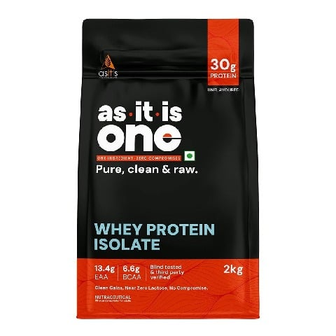 1 - AS-IT-IS Nutrition Whey Protein Isolate,  4.4 lb  Unflavoured 