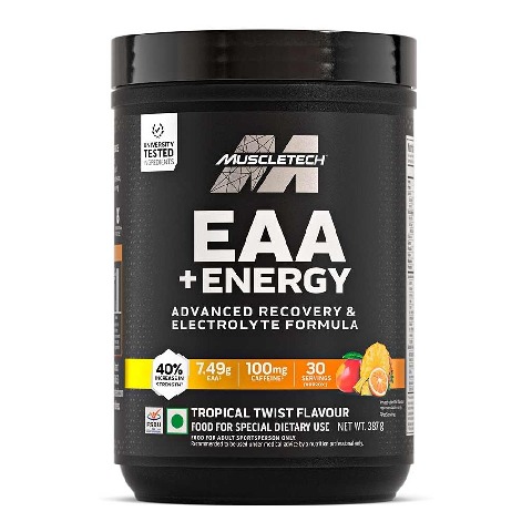 1 - MuscleTech EAA + Energy, Tropical Twist 0.85 lb 30 Servings