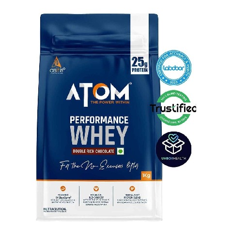 1 - AS-IT-IS Nutrition ATOM Performance Whey,  2.2 lb  Double Rich Chocolate 