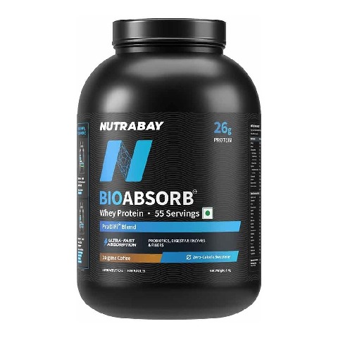 1 - Nutrabay BioAbsorb Whey Protein,  4.4 lb  Dalgona Coffee 