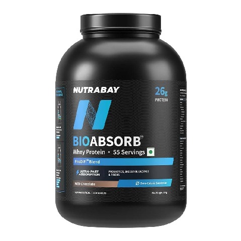 1 - Nutrabay BioAbsorb Whey Protein,  4.4 lb  Milk Chocolate 