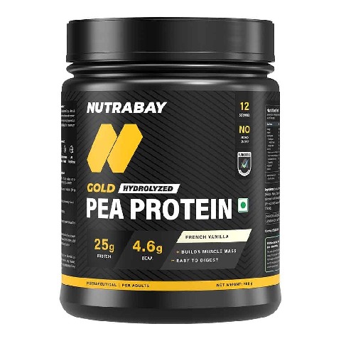 1 - Nutrabay Gold Pea Protein,  1.1 lb  French Vanilla 