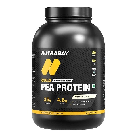 1 - Nutrabay Gold Pea Protein,  4.4 lb  French Vanilla 