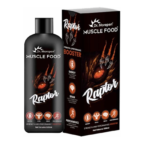 1 - Dr. Morepen Muscle Food Raptor for Men,,  500 ml 